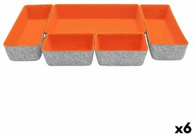 Игра на Кошници Confortime 5 Части Филц 27,5 x 20 x 5,3 cm (5 Части) (6 броя)