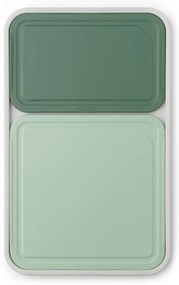 Комплект 3 бр дъски за рязане Brabantia Tasty+ 1003309, Неплъзгащи се, Лесни за почистване, Зелен/Бял