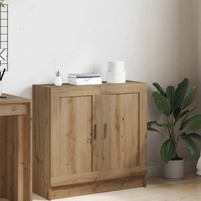 856147 vidaXL Библиотека, дъб артизан, 82,5x30,5x80 см, инженерно дърво