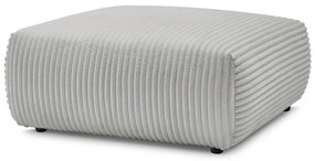 Светлосива табуретка от рипсено кадифе Lucien – Bobochic Paris