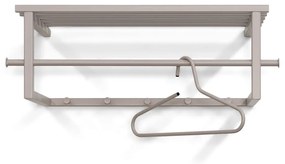 Светлосива метална стенна закачалка с рафт Marco - Spinder Design