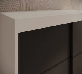 Гардероб Wardis 100 плъзгащ се-Leuko-Мауро