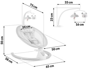 Многофункционален детски люлеещ се стол с мелодии