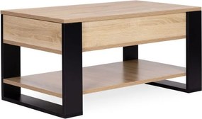 Сгъваема масичка за кафе с накланящ се плот 90 cm