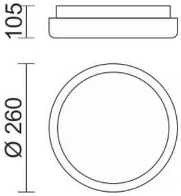 Лампа за таван Ring Α LED-15W