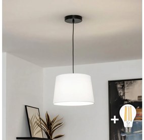 Brilagi - LED полилей на кабел CERIA 1xE27/40W/230V Ø 30 см бял