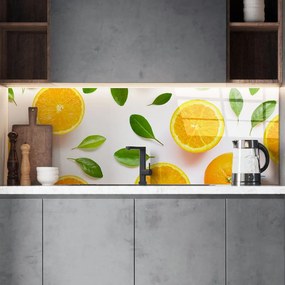 Стъклен АРТ гръб за кухня - Свежи лимони
