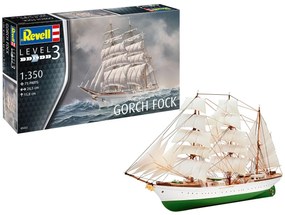 Revell - Сглобяем модел Ветроходен кораб Gorch Fock, 75 части R05432