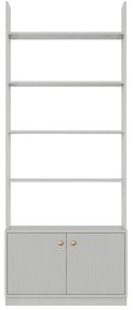 Светлосива модулна етажерка от борова дървесина 80x200 cm Madu - WOOOD