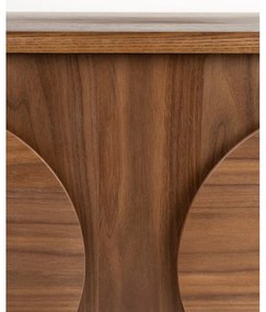 Кафяв нисък скрин от декор от орех 82x58 cm Groove – Zuiver