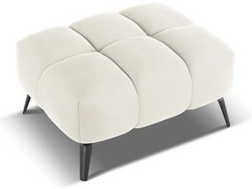 Бяла кадифена табуретка Nalu – Makamii