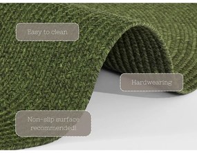 Зелен кръгъл килим за открито ø 150 cm - NORTHRUGS