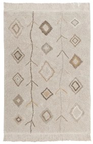 Бежов ръчно изработен памучен килим подходящ за пране 170x240 cm Kaarol Earth – Lorena Canals