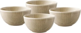 Бежови глинени купички в комплект 4 бр. за супа 1 l – House Nordic