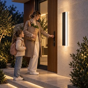 Fasado LED sieninis šviestuvas JNH036-G 90 juodas