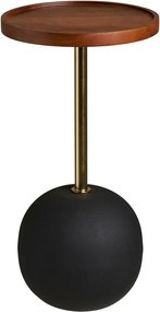 Кръгла странична масичка с дъска от мангово дърво ø 30 cm Sirone – House Nordic