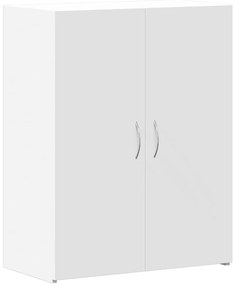 840765 vidaXL Шкаф за документи, бял, 60x32x77,5 см, инженерно дърво