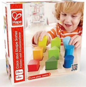 Hape - Дървени геометрични фигури за подреждане H0426