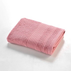 Розова памучна кърпа от тери 50x90 cm Tendresse – douceur d'intérieur