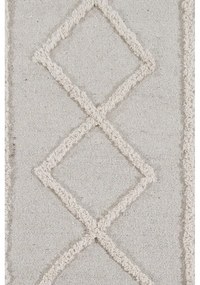Бял ръчно изработен памучен килим подходящ за пране 120x160 cm Tribu Natural – Lorena Canals