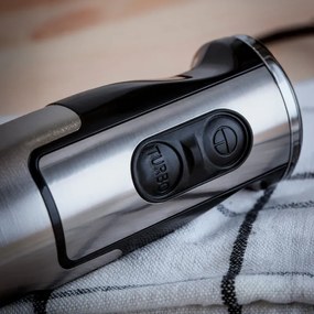 Пасатор, чопър и миксер 3в1 Oliver Voltz OV51112JSC, 1500W, Корпус и приставка от инокс, 2 скорости, Сребрист
