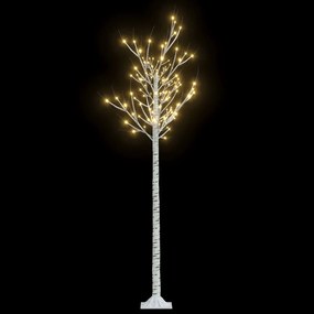 328680 vidaXL Коледно дърво 180 LED 1,8 м топло бяло върба за закрито/открито