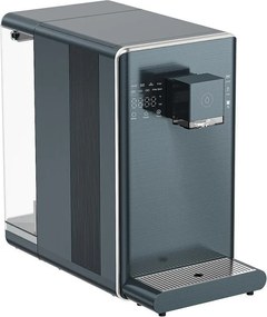 Диспенсър за вода ELIXIR Pro Plus, 2200W, Затопляне 18 л/ч, 42-90°C, UVC стерилизация, Дисплей, Многостепенна филтрация, Компресорен, Сиво-син/графит