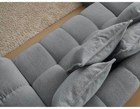 Тъмносив шенилов сгъваем/с място за съхранение ъглов диван (ляв ъгъл/L форма) Everest – Bobochic Paris