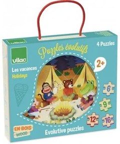 Vilac - Дървен пъзел Holidays Evolutive 2634
