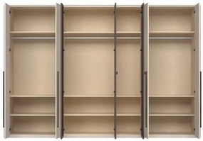 Гардероб Dutchess седемкрил стъкло