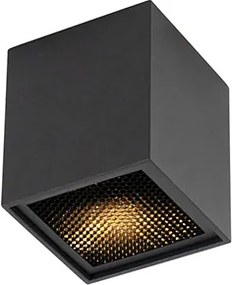 Дизайнерски повърхностно монтиран прожектор черен GU10 50mm - Qubo Honey