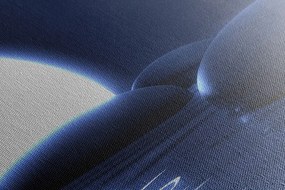 Картина на платно – Зен камъни и пълнолуние