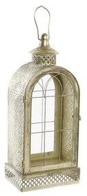 Latern DKD Home Decor Кристал Златен Метал (18 x 13 x 43 cm)