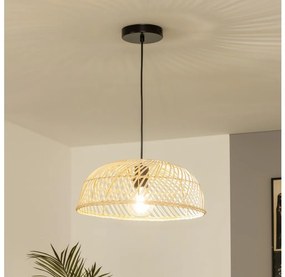 Brilagi - LED висяща лампа на кабел CERIA BOHO 1xE27/40W/230V, диаметър 40 см, ратан