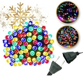 Коледни LED лампички за елха - многоцветни 200 LED/16 m