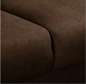 Тъмнокафяв ъглов диван (десен ъгъл) Beata - Ropez