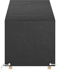 3155395 vidaXL Покривала за шезлонги 2 бр 12 капси 200x65x35/60 см полиетилен