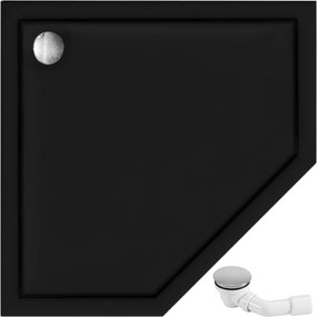 Корито за душ кабина Rea Diamond Black 90x90
