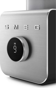 Блендер Smeg Collezione BLC02BLMEU, 1400W, 1.5 л, 22000 об/мин, 5 програми, 9 скорости, Трошене на лед, Неръждаема стомана, Черен/Инокс