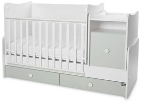 LORELLI Classic Трансформиращо се легло-люлка 70/160 см. ТРЕНД ПЛЮС БЯЛО/ MILKY GREEN