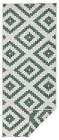 Зелен и кремав килим на открито , 80 x 250 cm Malta - NORTHRUGS