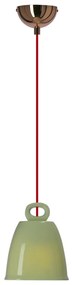 Зелено висящо осветително тяло с керамичен абажур Sewilla – Candellux Lighting