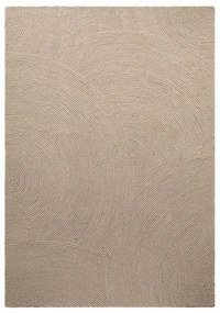 Бежов ръчно изработен вълнен килим 80x150 cm Eleni Light Beige – Hanse Home