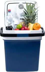 Преносим туристически USB хладилник 29 L, син, с дисплей