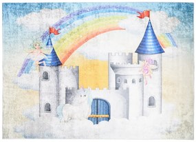 Детски килим с мотив на приказен замък Ширина: 80 см | Дължина: 150 см