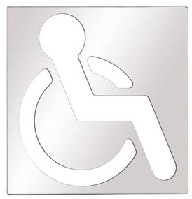 Икона за инвалиди 12x12 см неръждаема стомана/сребриста