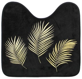 Черно-златист килим за баня WC 45x45 cm Orbella – douceur d'intérieur