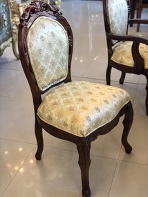 Класически стол DF 521 в цвят орех