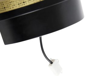 Винтидж стенен аплик черен с месинг 30x25 см - Kayleigh