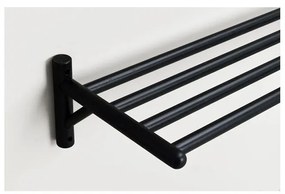 Черна висяща етажерка за обувки от дъбова дървесина Milford - Rowico